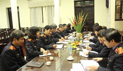 Phòng 10 Viện KSND thành phố Hà nội tổ chức triển khai công tác 2016